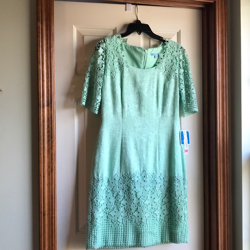 ANTONIO MELANI Mint Lace Dress